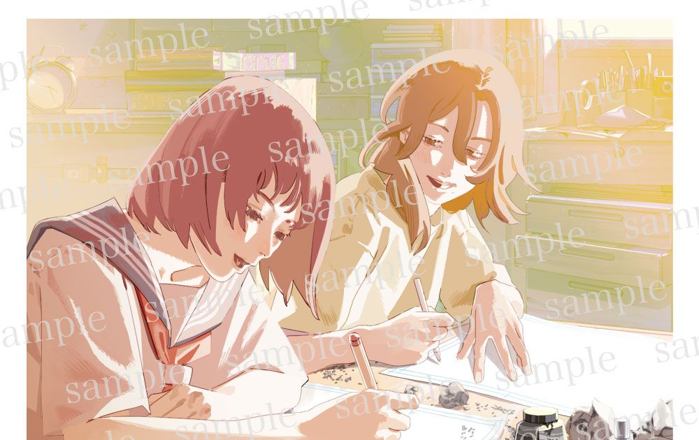 実写『ルックバック』藤本タツキ描き下ろし入プレ配布決定 映画鑑賞後に描いた藤野＆京本 - シネマトゥデイ
