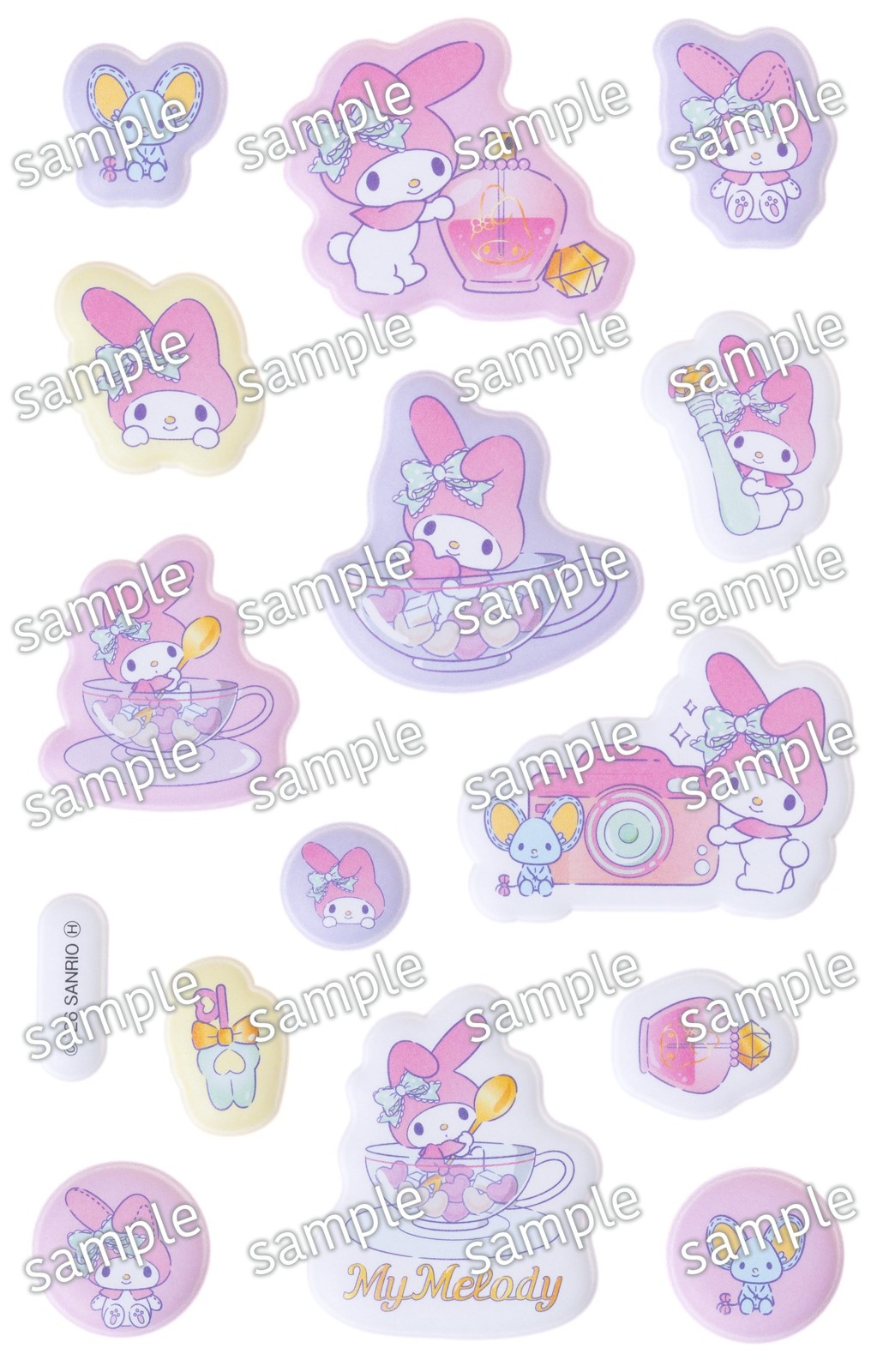 マイメロディのぷっくりシールシート