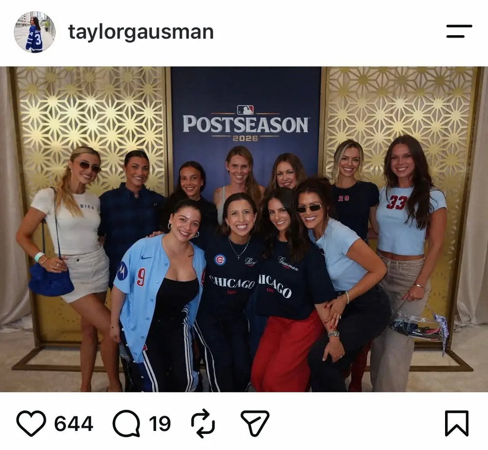 ガウスマンの妻、テイラー夫人のインスタグラム（@taylorgausman） - スポニチ Sponichi Annex